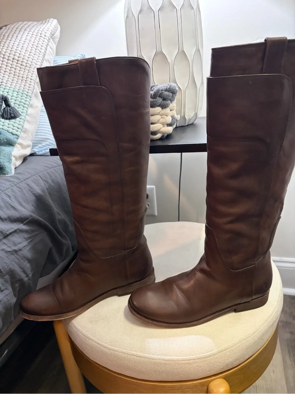 Frye Slate (more brown) Paige Tall Riding Boots